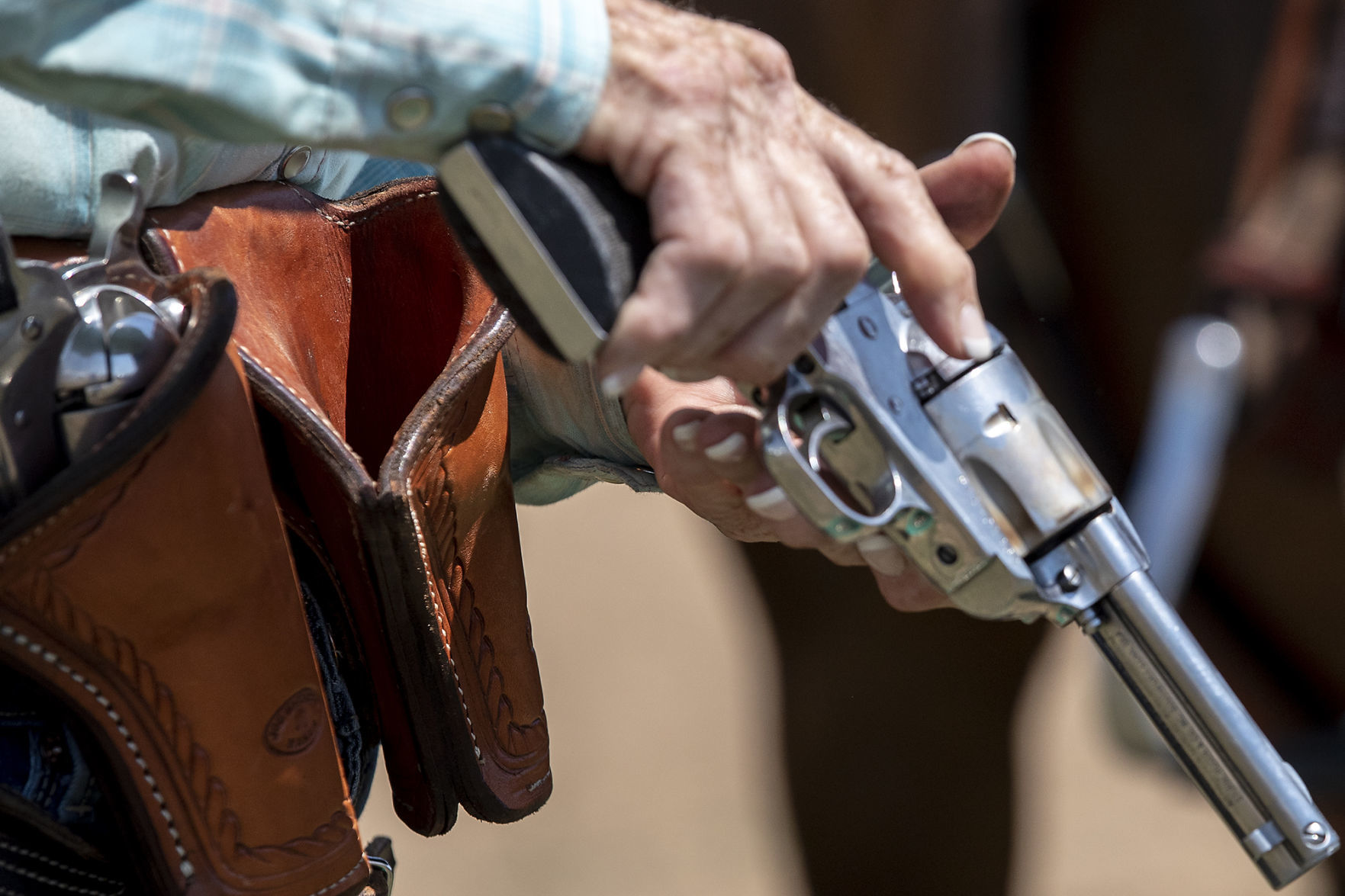 Cowboy mounted shooting